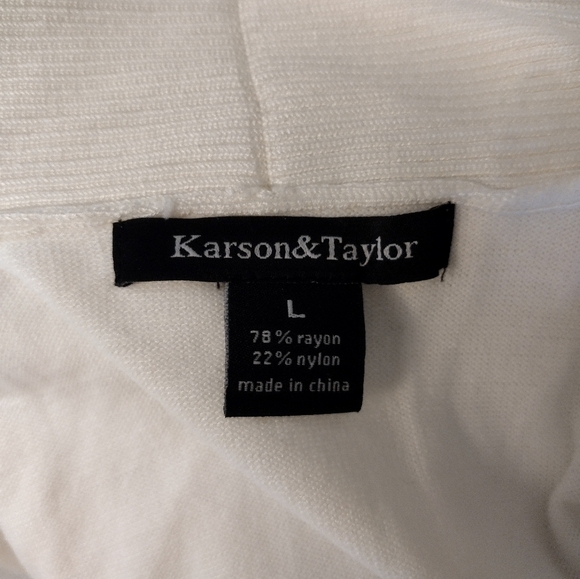 Karson & Taylor Ribbed Cardigan NWOT - Picture 5 of 5